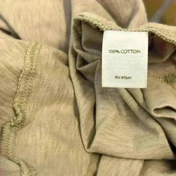 J.JILL 100% cotton V -neck long sleeve women’s shirt in tan - Picture 3 of 6
